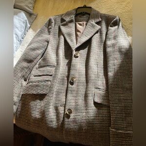 Lauren Ralph Lauren SB Reefer Walking Coat in Houndstooth